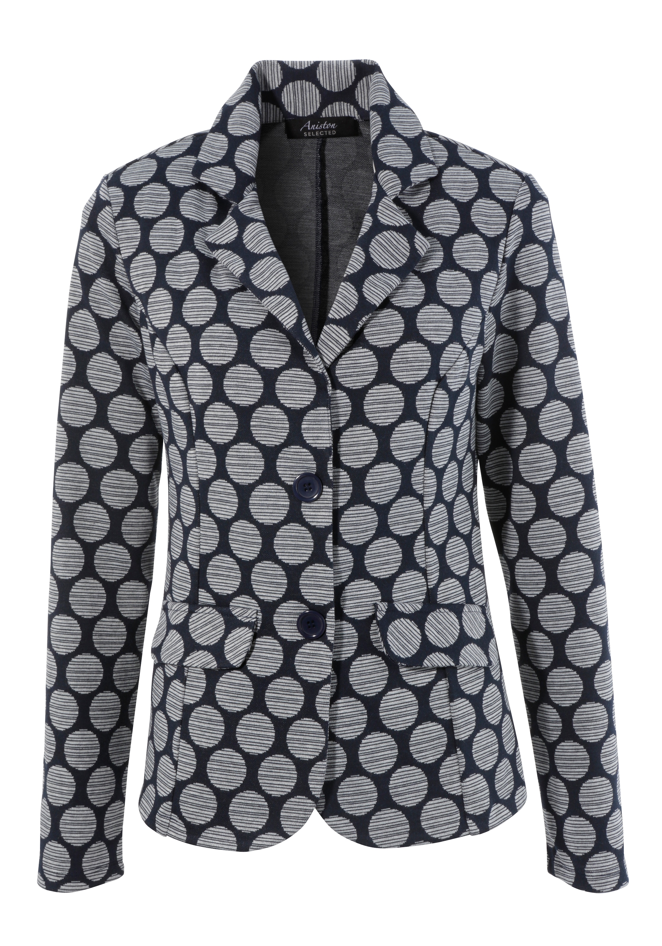 Aniston SELECTED Jerseyblazer , mit gestreiften Punkten
