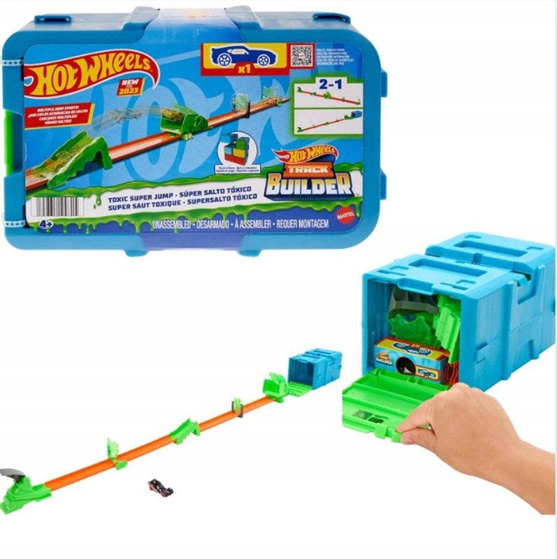 Hot Wheels - Track Builder - Racebaan - Inclusief Voertuig - 1:64