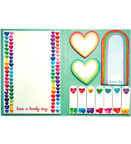 Ooly Haftnotizbuch - Seitennotizen - Rainbow Hearts