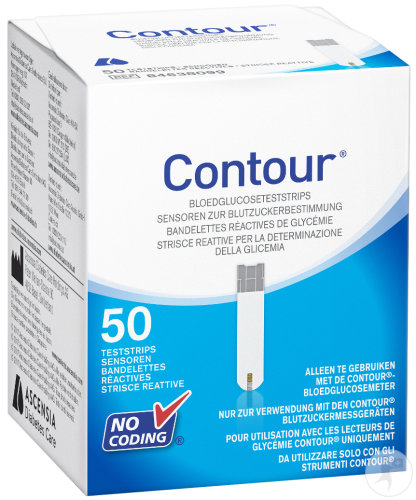 Ascensia Contour Bandelettes Réactives De Glycémie 50 Bandelettes