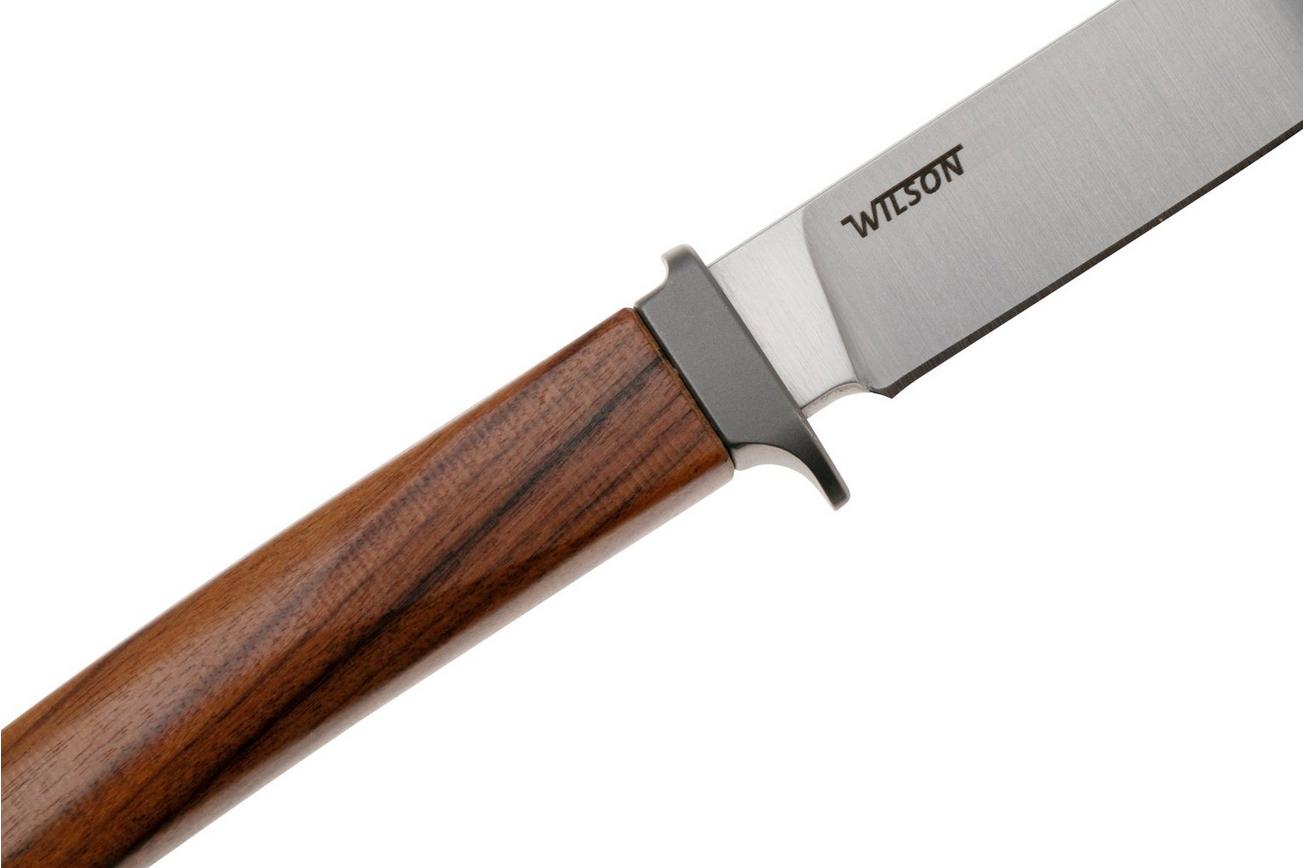 LionSteel Ago AG1-ST Santos Wood, Titanium Guard, vaststaand mes