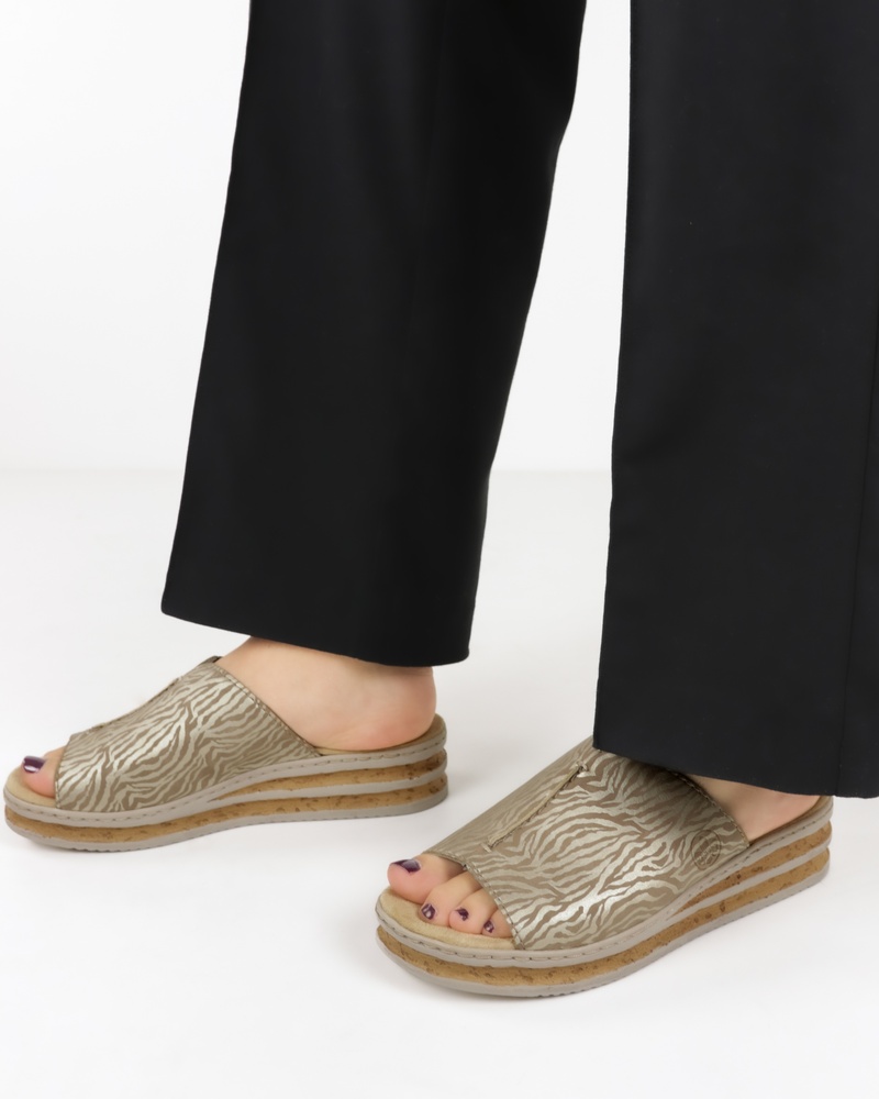 Rieker Slippers  - beige