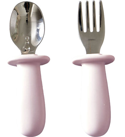 Jack o Juno Kinderbesteck - Silikon/Edelstahl - Light Pink