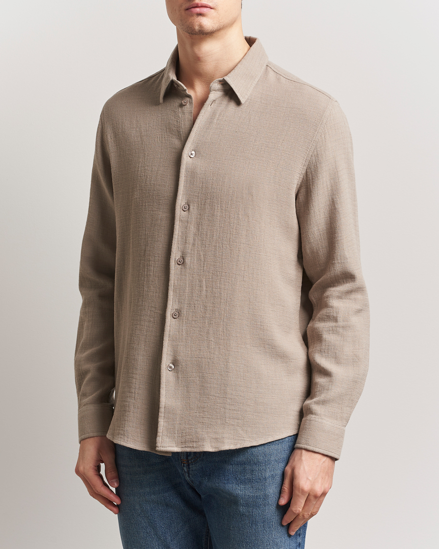 Samsøe Samsøe Ryan Cotton/Linen Shirt Greige