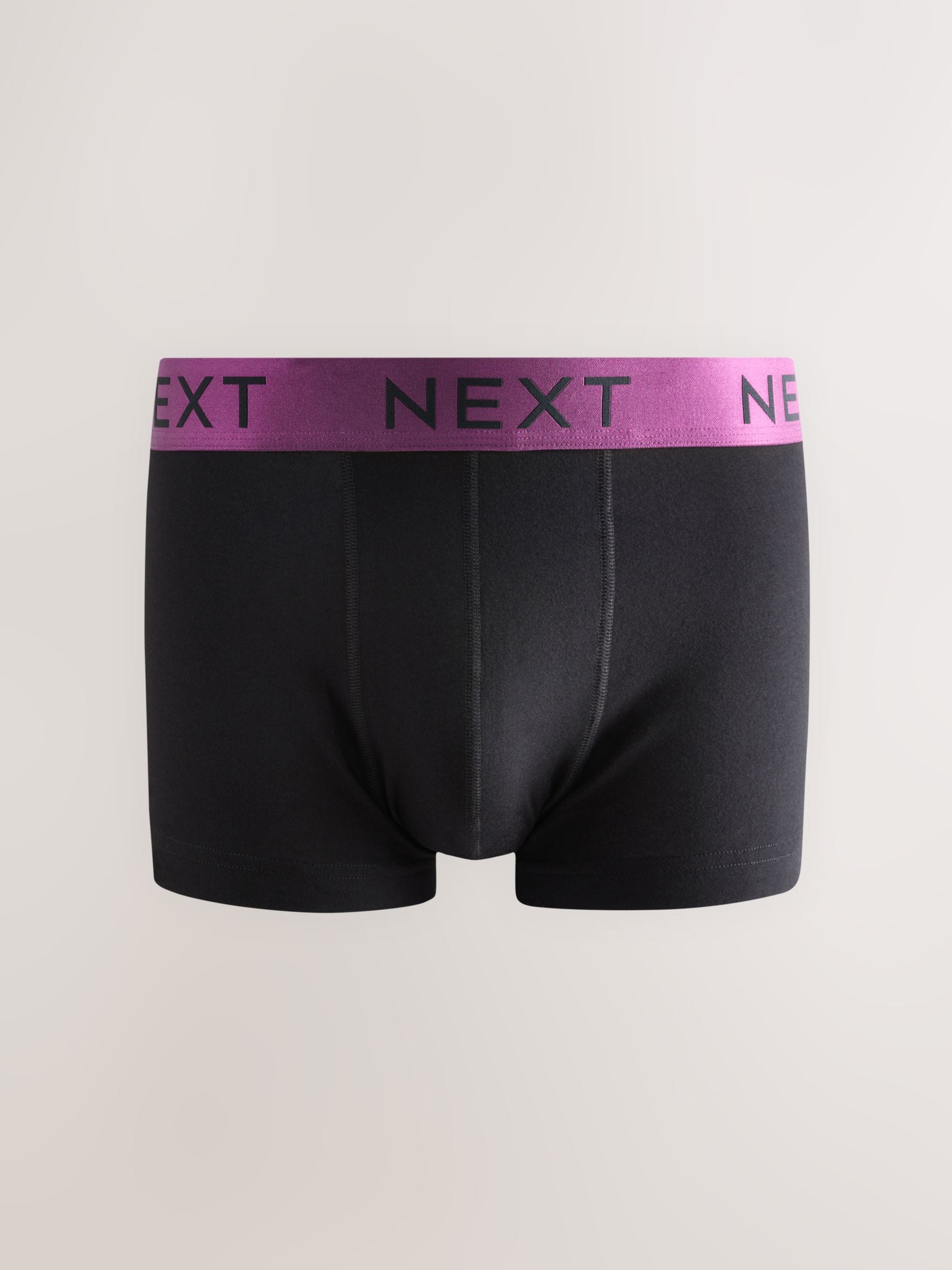 Zwarte glanzende taillebanden - Hipster boxers van katoenrijke mix