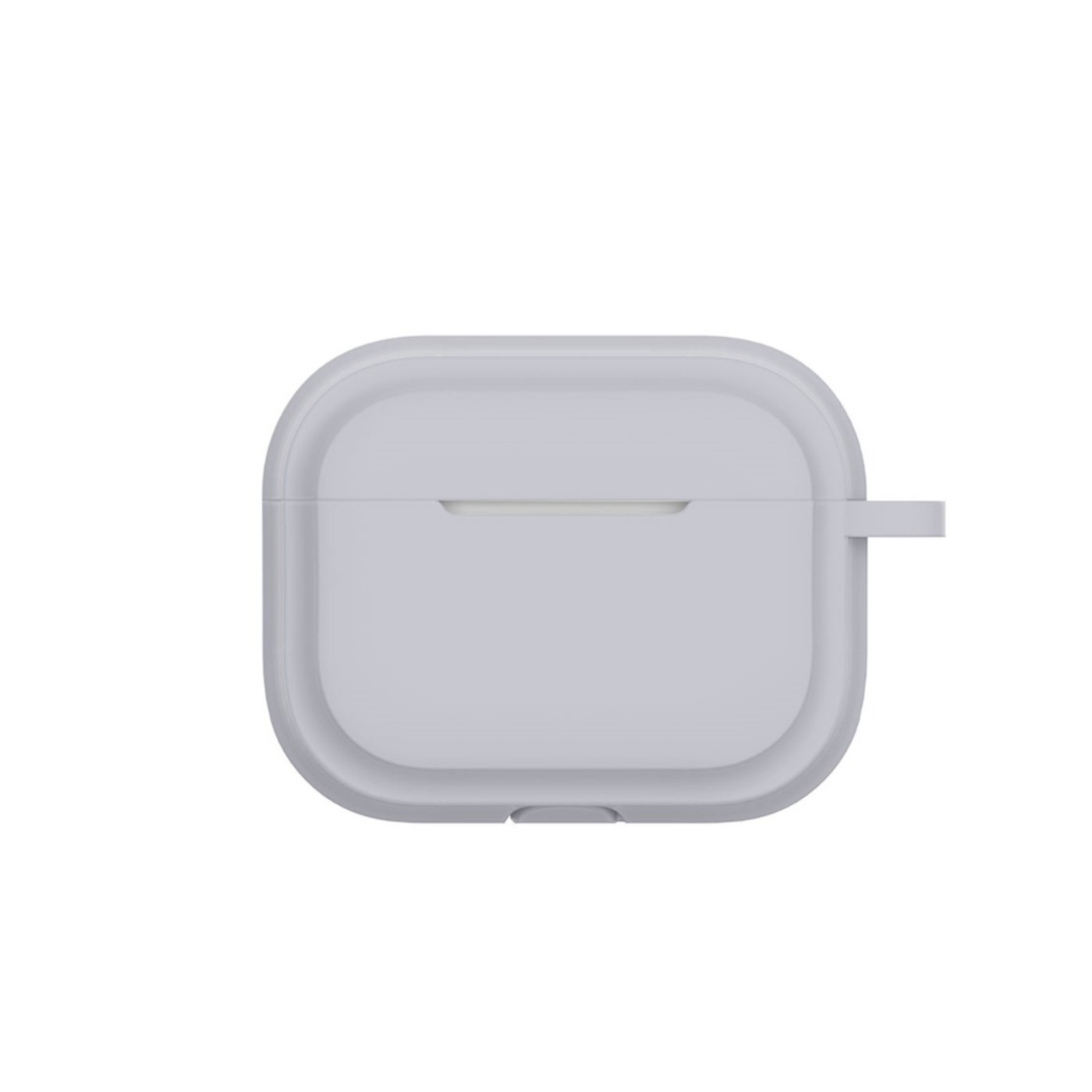 AirPods Pro 2 / AirPods Pro Rugged Silikon Case Schutzhülle Abdeckung mit Karabinerhaken - Grau (Matt)
