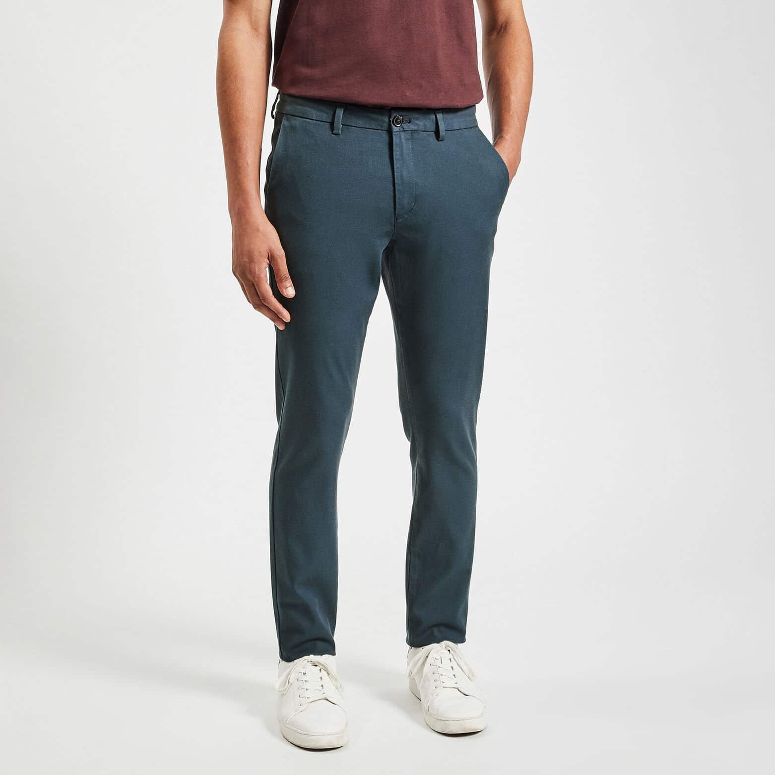 Pantalon chino slim urbain 'le parfait by JULES' Bleu