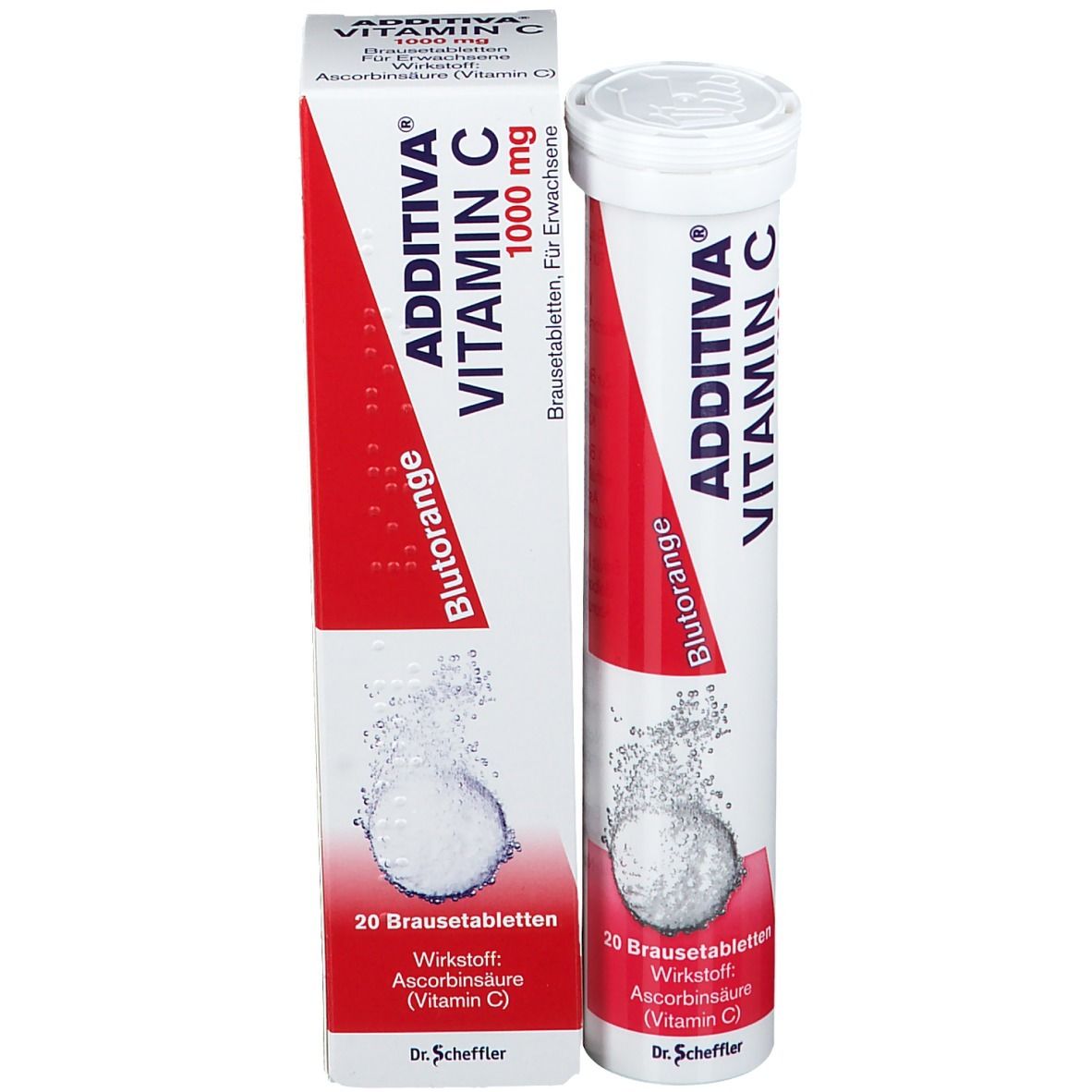 ADDITIVA® Vitamin C Blutorange Brausetabletten