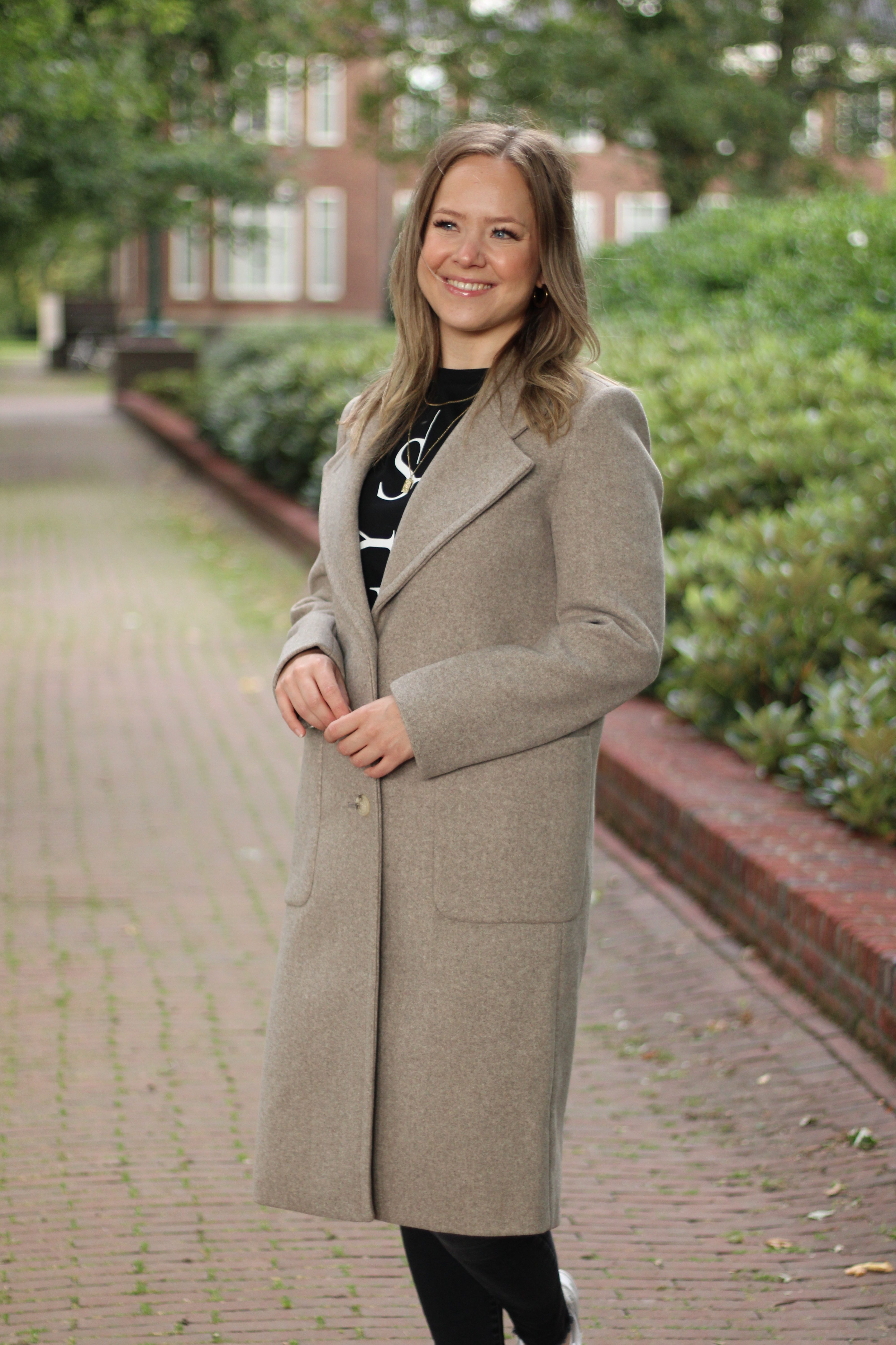 Rino & Pelle - Cecile Single Breasted Coat - Toffee Melange