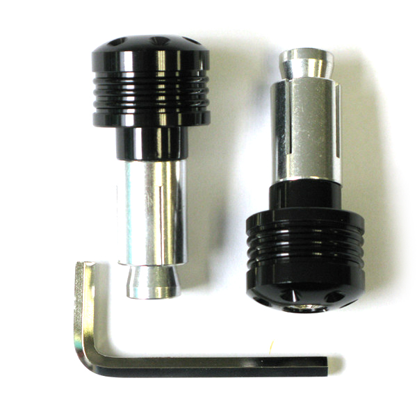 Dafy Moto - Embouts de guidon Alu Rond Noir