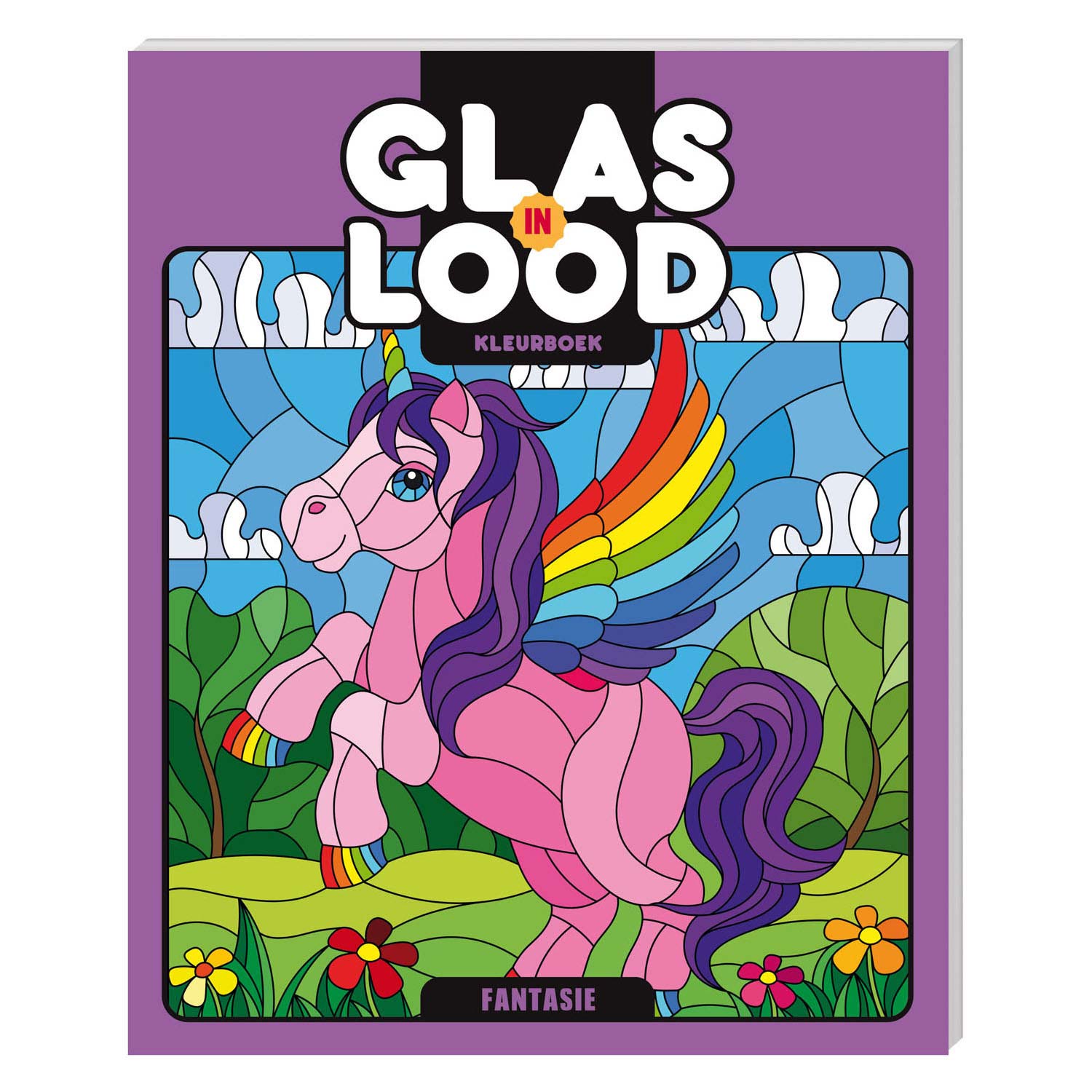 Glas-in-lood Kleurboek Fantasie