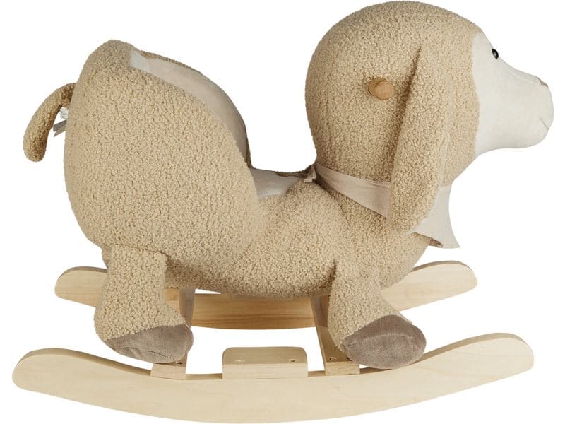 Sterntaler Schaukeltier Schaf Flocke Beige Schaukeltier aus weichem Plüsch