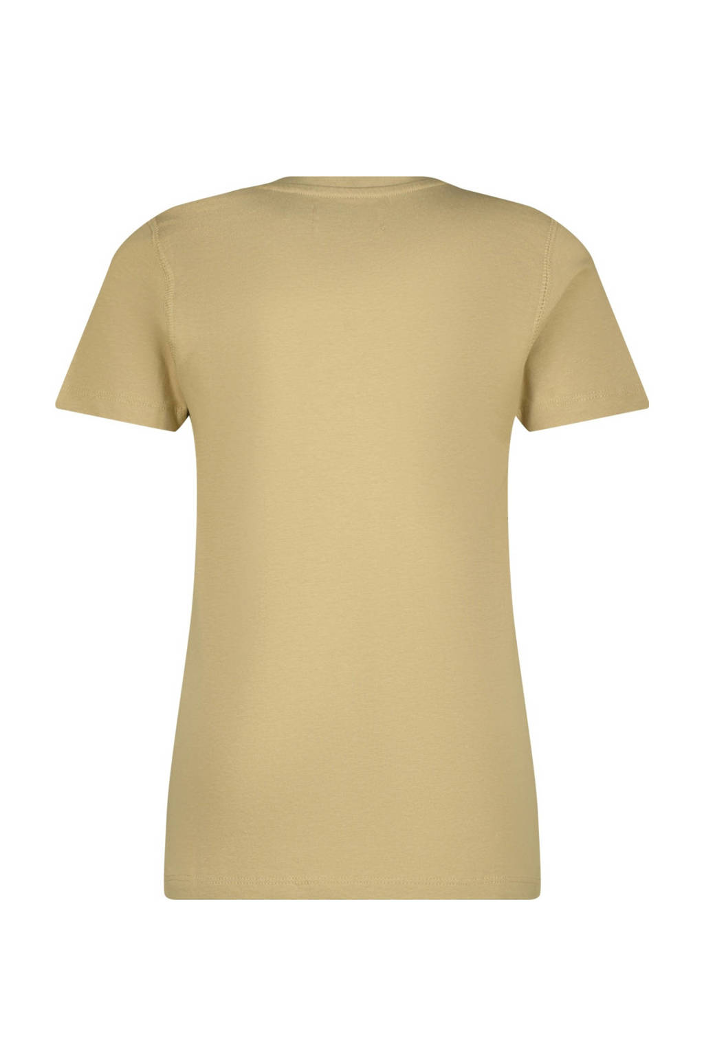 Raizzed T-shirt Iowa met tekst lichtzand