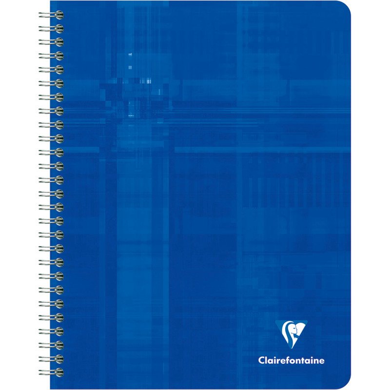 Cahier spirale Clairefontaine Metric 17 x 22 cm petits carreaux 180 pages