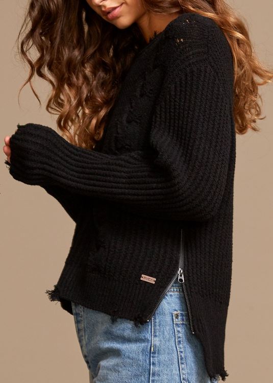 Rvca Drop Out Sweater Black