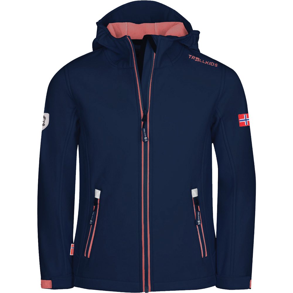 Trollkids Trollfjord Softshelljacke Mädchen navy