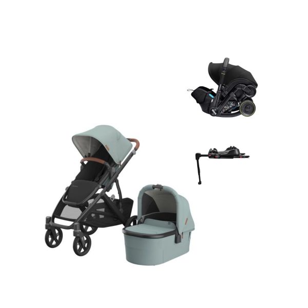 UPPAbaby VISTA V3 Kinderwagen 4-in-1 - Dillan | Doona X Autostoeltje | Doona X Isofix Base