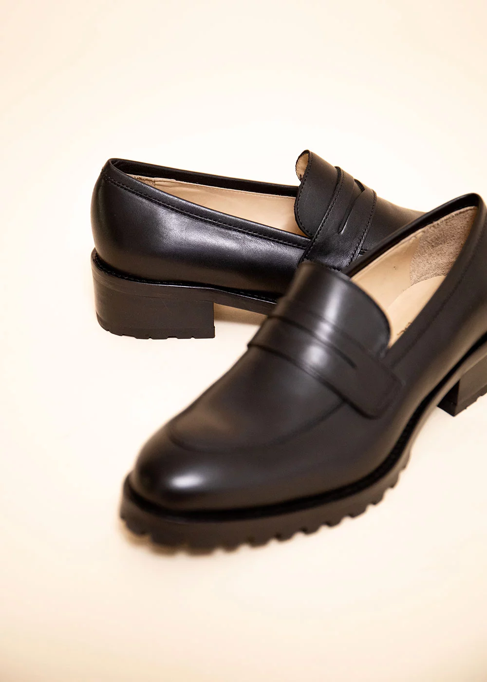 MOCASSIN WARRINGTON CUIR NOIR