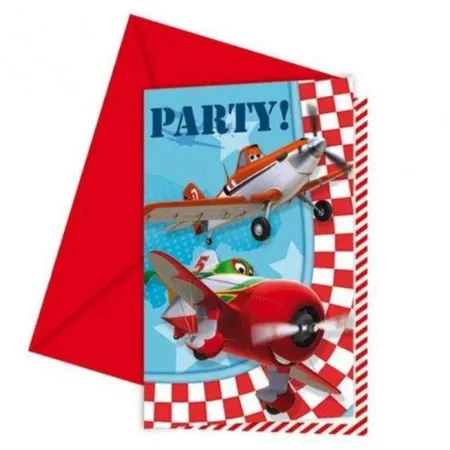 Disney Planes Einladungs-Set, 12-teilig