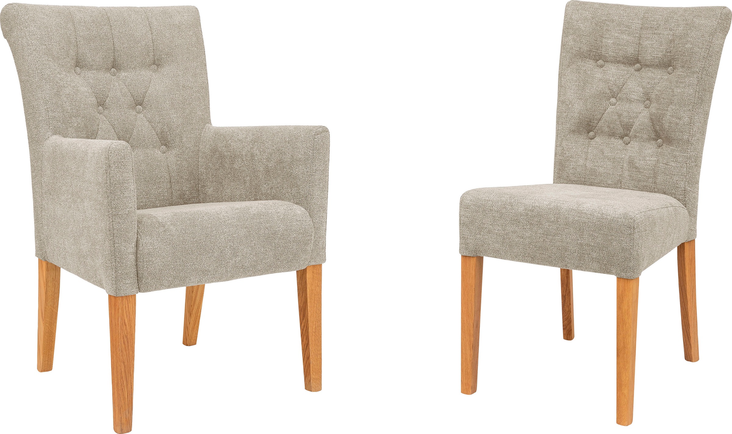 Home affaire Polsterstuhl »Queen« (Set) 2 Stk.Esszimmerstuhl mit Knopfheftung, 2er, 4er oder 6er-Set