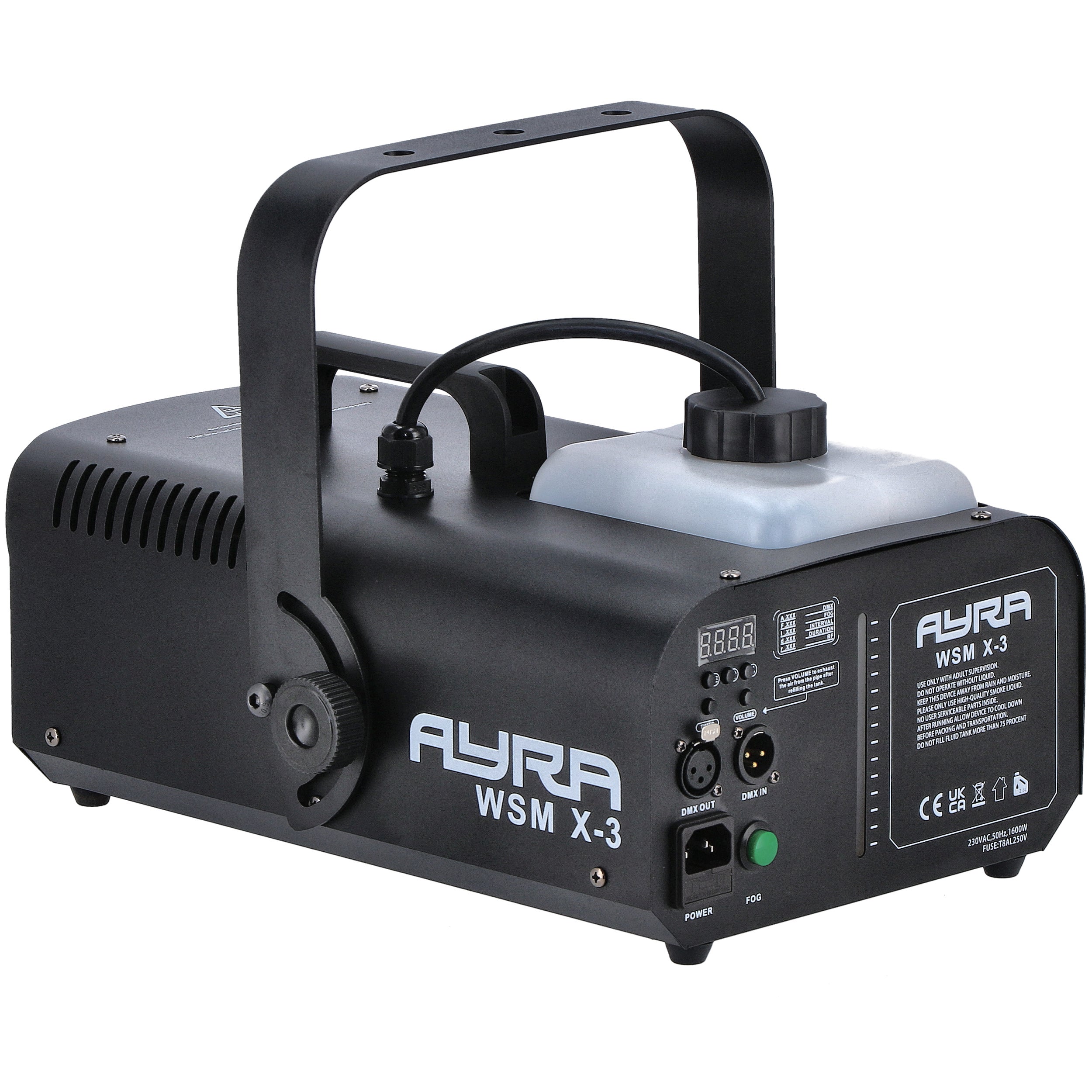 Ayra WSM X-3 rookmachine 1500W DMX + remote