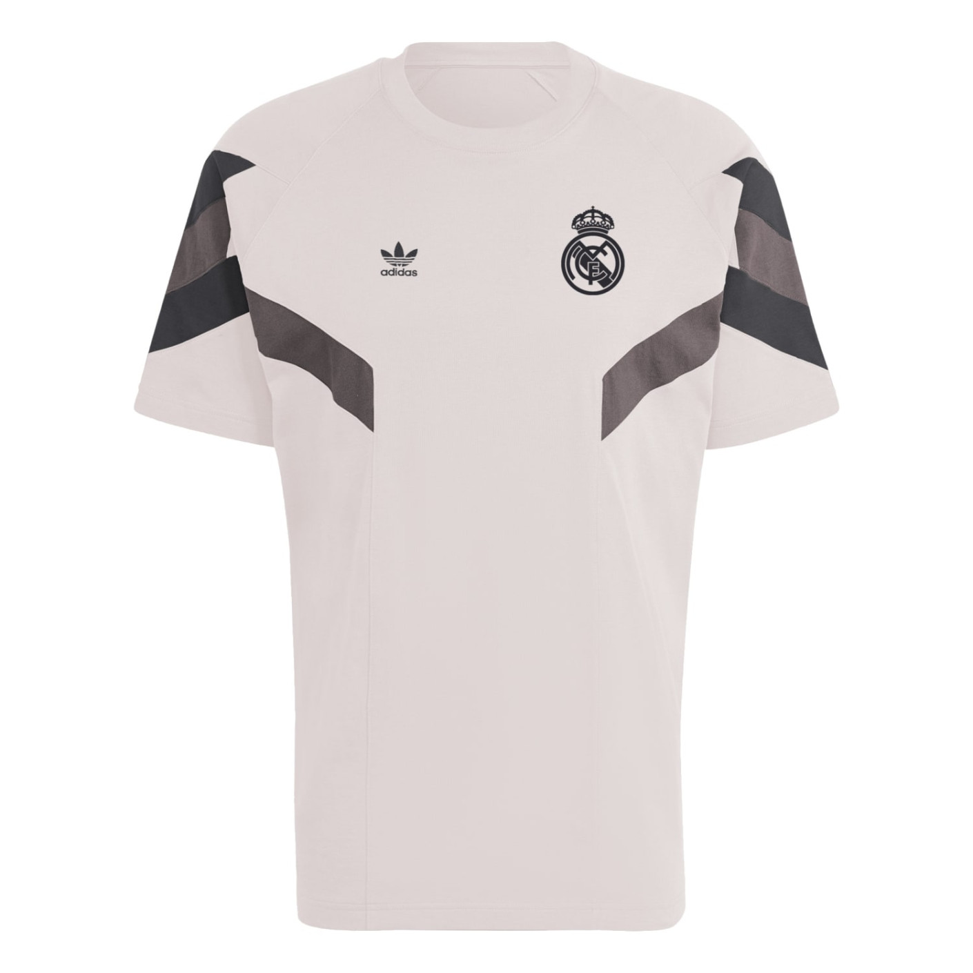 Adidas Real Madrid Originals T-Shirt 2024-2025 Beige Bruin Donkergrijs