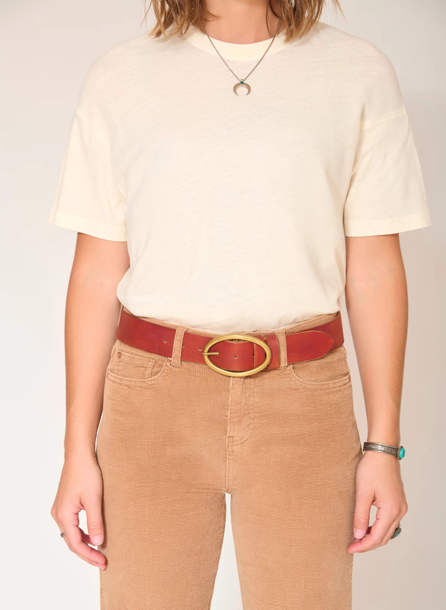 DANA - Ceinture en cuir | Marron