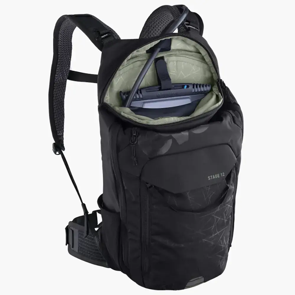 Evoc Stage 12L Dagrugzak Zwart