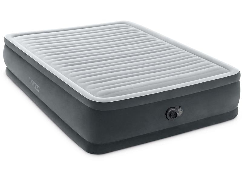 Intex Luftbett Dura Beam Deluxe Queen 152 x 203 x 45 cm Luftbett mit integrierter Pumpe