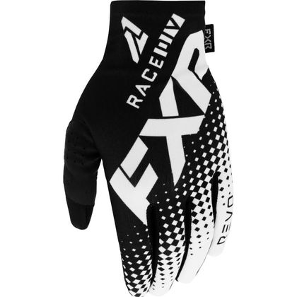 Gants cross FXR PRO-FIT LITE BLACK/WHITE 2022 - Noir / Blanc
