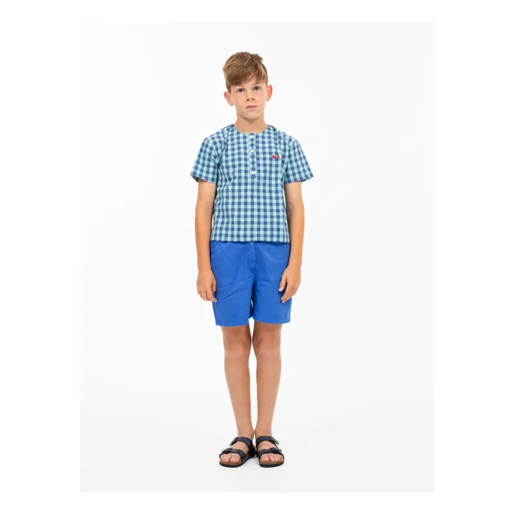 Wander & Wonder Short Cargo Coton Bio | Bleu