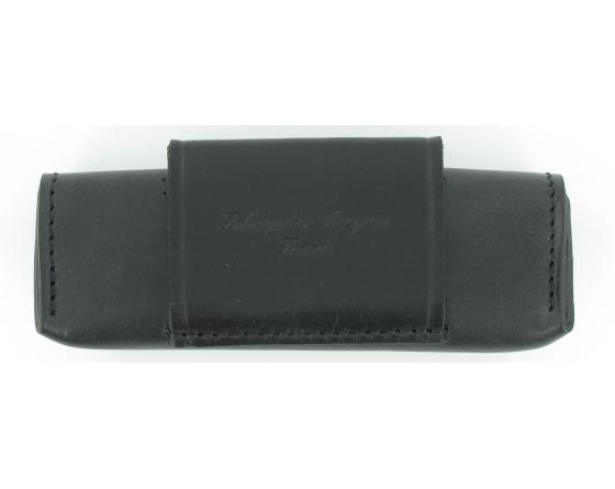 Etui Cuir Provencal 10 - 11 cm Noir Etui cuir par Capdebarthes