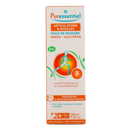 Huile de massage Bio Puressentiel Effort Musculaire
