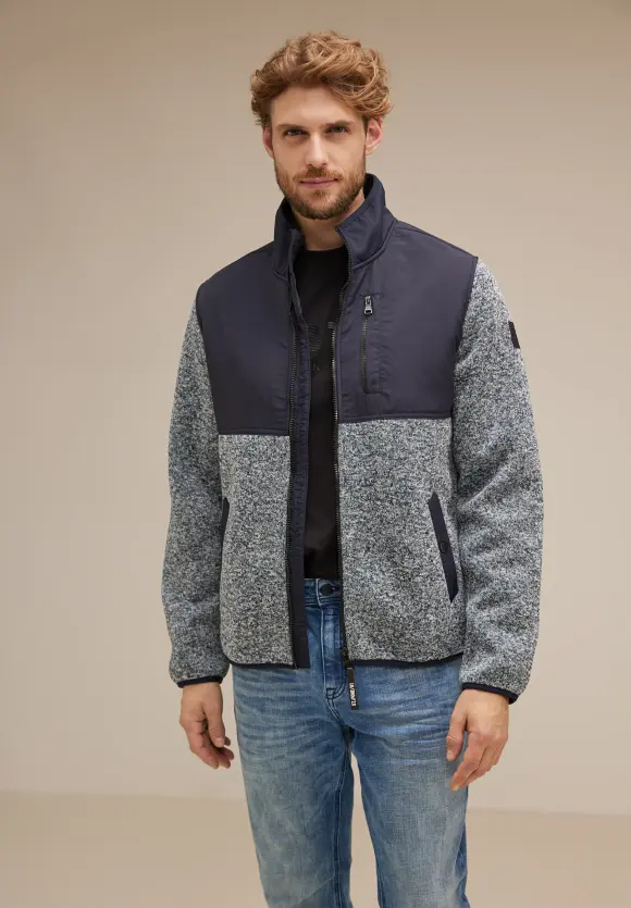 Outdoor Strickjacke - nightshadow blue melange