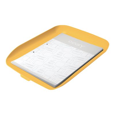 Leitz Cosy - Corbeille à courrier plastique - jaune