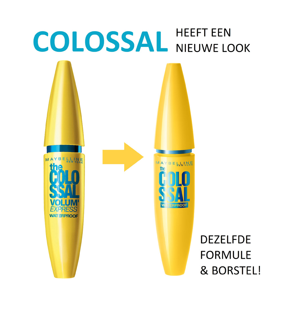 Maybelline New York Mascara volume express colossal black (1 stuk)
