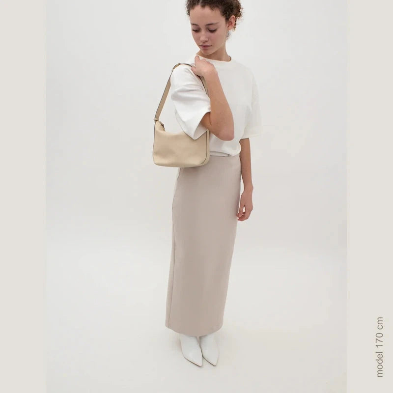 LouLou Essentiels Marie Hobo Schoudertas Beige