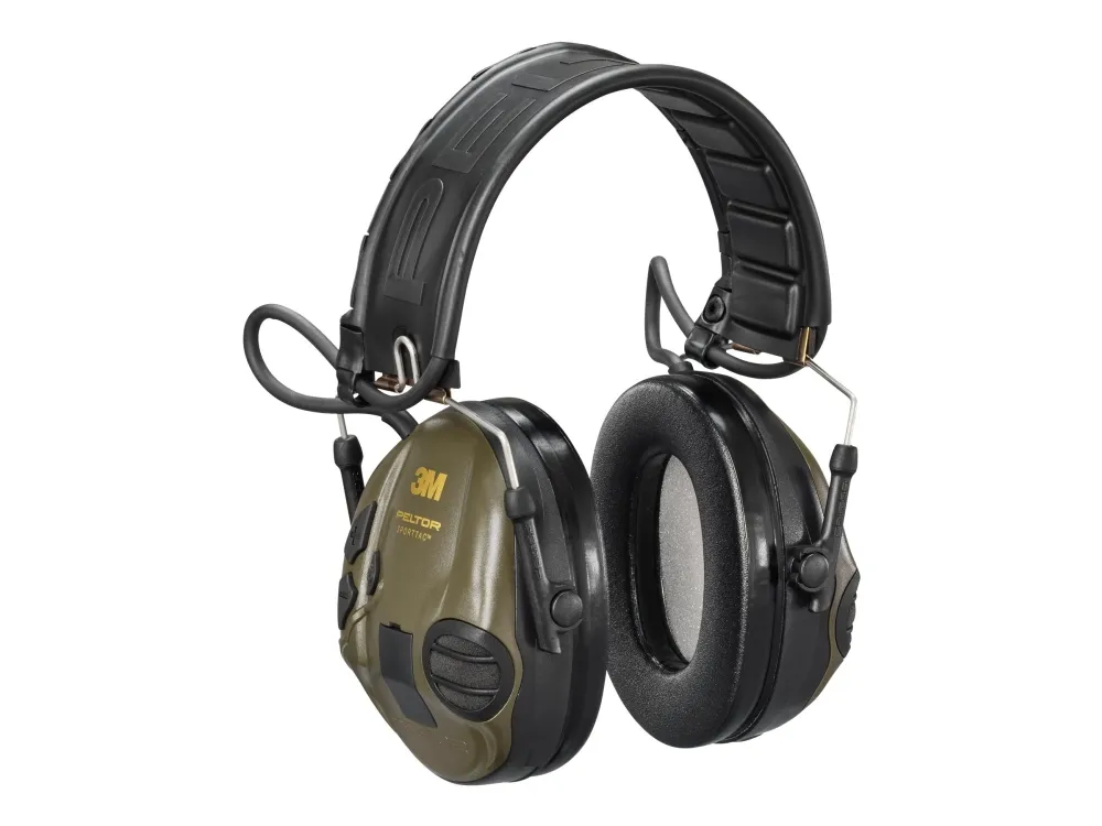 3M Peltor SportTac MT16H210F-478-GN - Hovedtelefoner - fuld størrelse - kablet - orange, olivengrøn