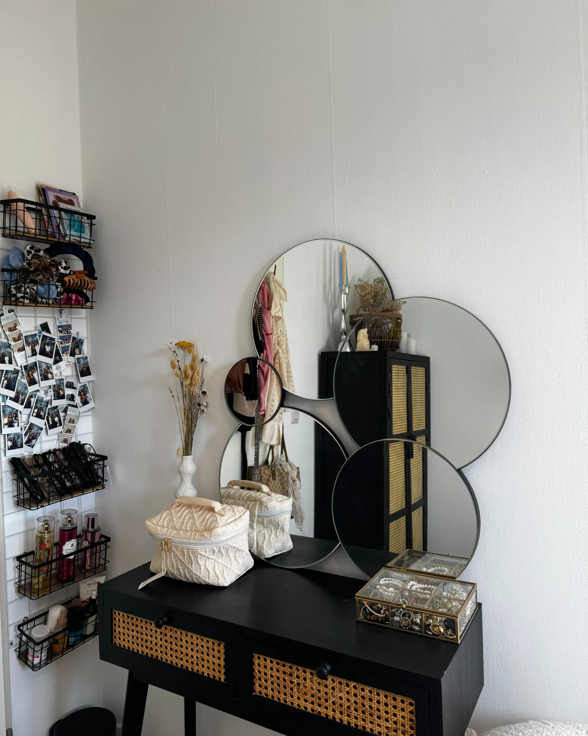 Wandspiegel CLAIS 82 cm 80 cm Zilver