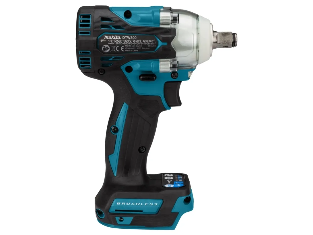 Makita DTW300ZJ - Stødnøgle - ledningfri - 4-hastigheders - 1/2