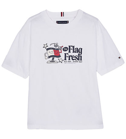 Tommy Hilfiger T-Shirt - Weiß m. Print