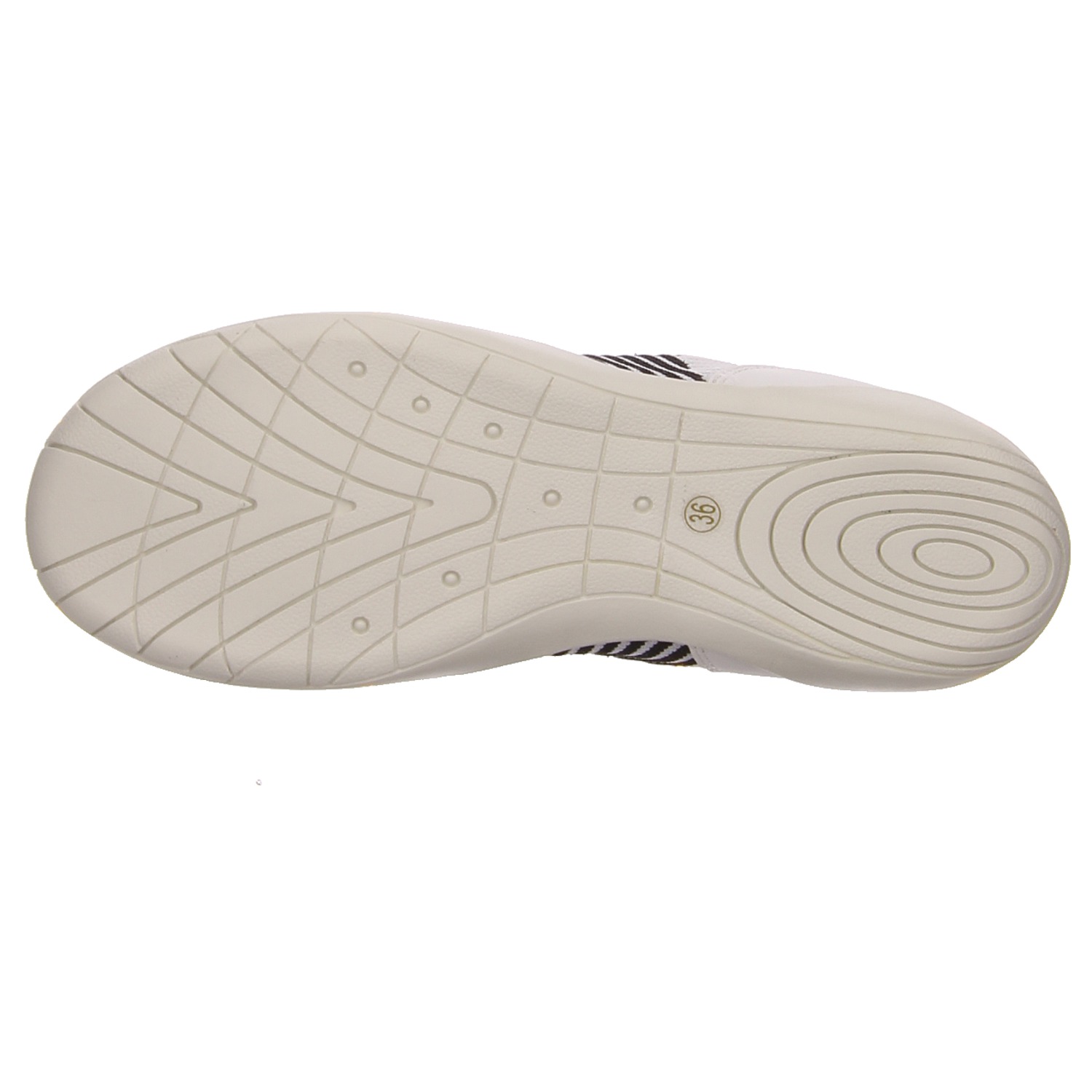 La Strada Barfußschuh schwarz weiss/weiss kombi