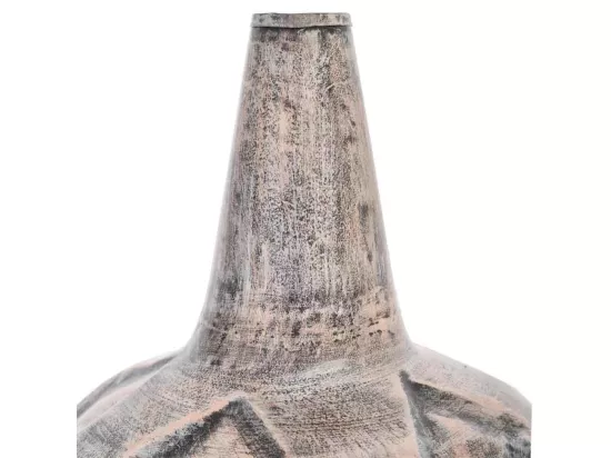 Vase en métal cuivré 30,5x30,5x50,5h