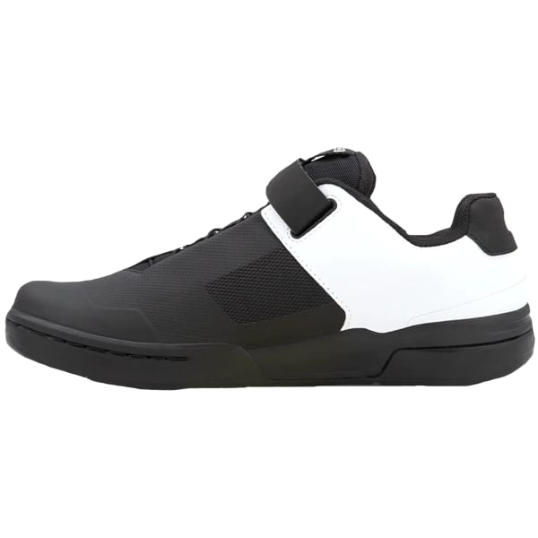 Chaussure VTT plate CRANKBROTHERS STAMP SPEEDLACE FLAT BLACK / WHITE - BLACK OUTSOLE