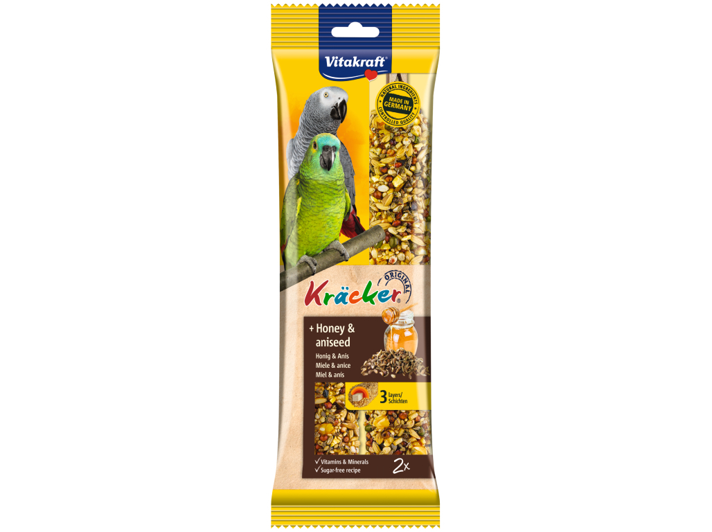 BARRITAS PARA PAPAGAIO VITAKRAFT AFRICAN MEL PACK 2 UNIDADES