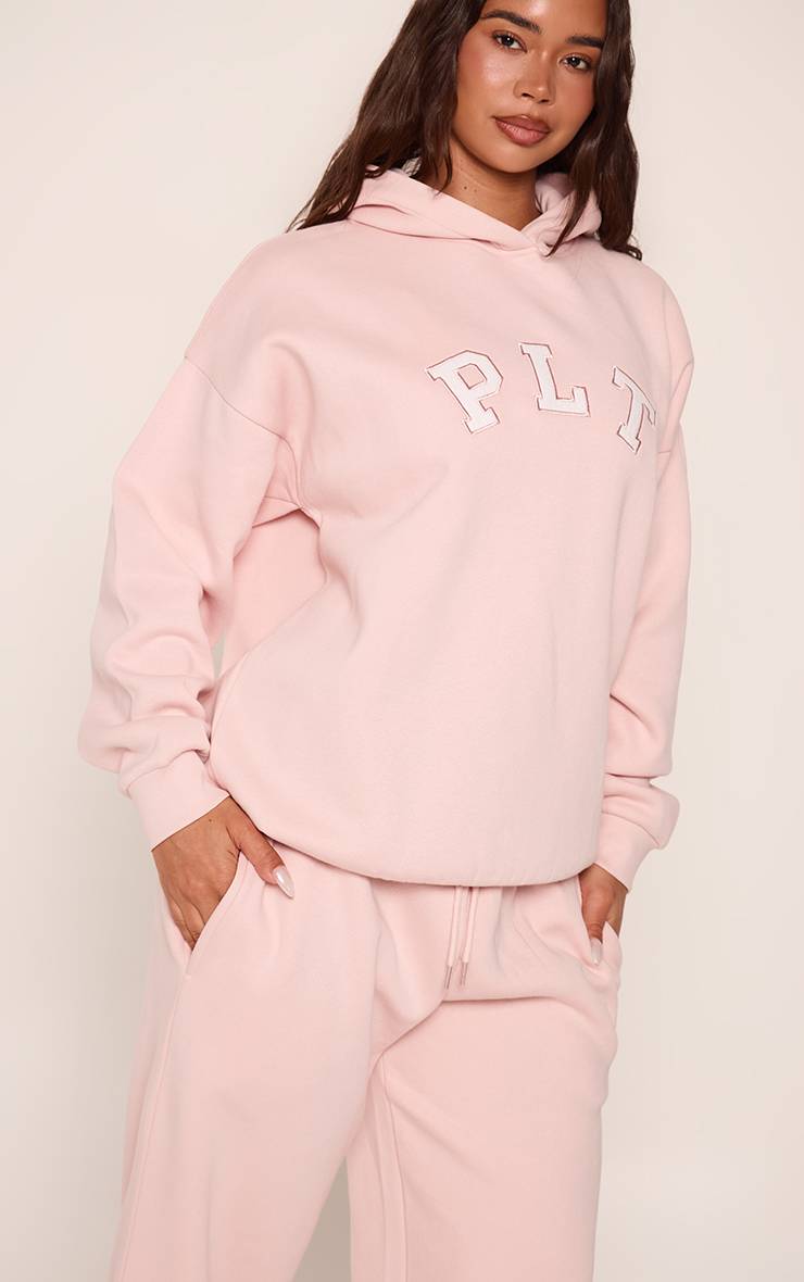 Rose Sweat À Casynthétiqueche Oversize Rose Avec Logo PLT