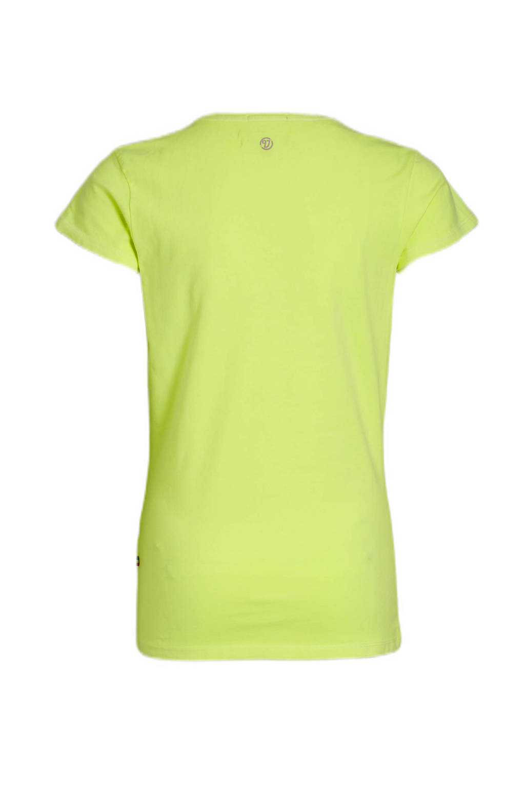 Vingino T-shirt met logo neon geel