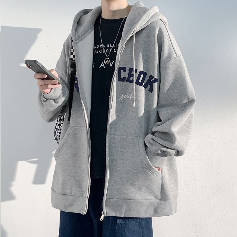 emeisa - Hoodie met trekkoord en ritssluiting