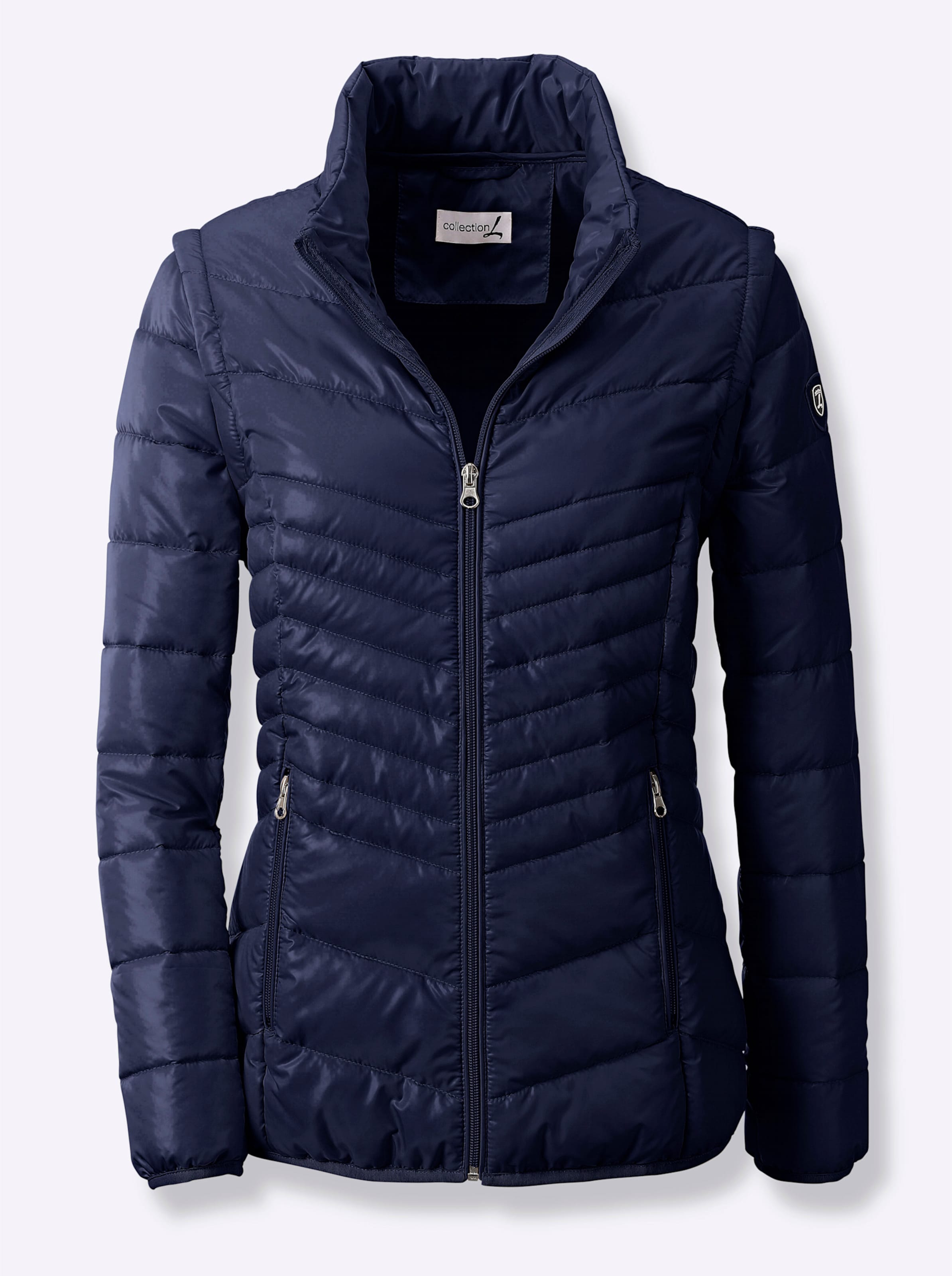 Steppjacke in marine