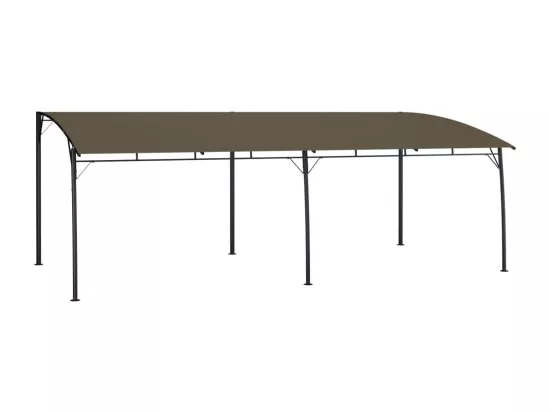 Auvent pare-soleil de jardin 6x3x2,55 m Taupe